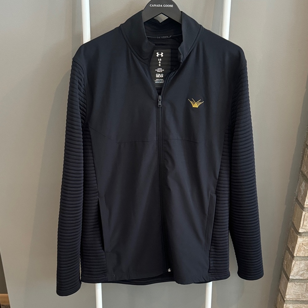 Men's Under Armour Golf Black and Gold Performance Jacket